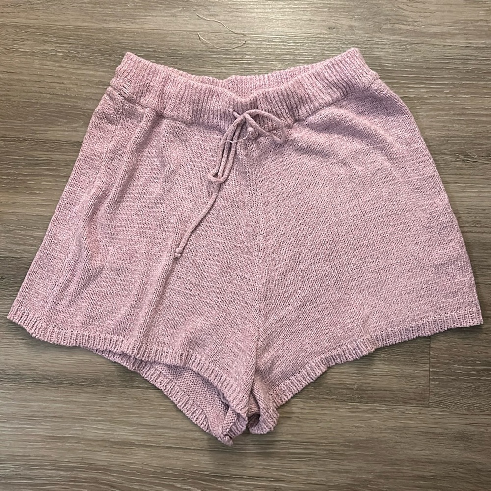 Nordstrom purple knit shorts